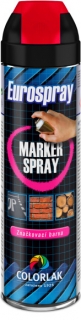 Eurospray barva značkovací Colorlak 500 ml červená fluorescentní